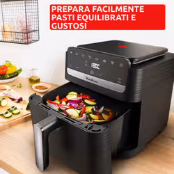 Moulinex Easy Fry Mega Compact EZ8618 Singolo 7,5 L Indipendente 2020 W Friggitrice ad aria calda Nero - Vista aggiuntiva 7