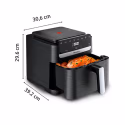 Moulinex Easy Fry Mega Compact EZ8618 Singolo 7,5 L Indipendente 2020 W Friggitrice ad aria calda Nero - Vista aggiuntiva 8