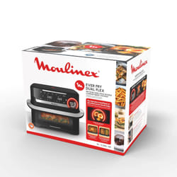 Moulinex Ever Fry Dual Flex, friggitrice ad aria, doppio cestello flessibile, capacità di 9 L