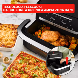 Moulinex Ever Fry Dual Flex, friggitrice ad aria, doppio cestello flessibile, capacità di 9 L - Vista aggiuntiva 2