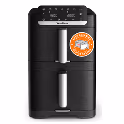 Moulinex EZ7568F0 friggitrice Doppia 10 L Indipendente 2700 W Friggitrice ad aria calda Nero