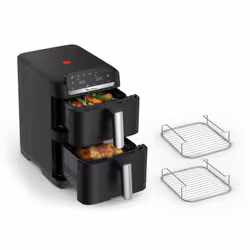 Moulinex EZ7568F0 friggitrice Doppia 10 L Indipendente 2700 W Friggitrice ad aria calda Nero - Vista aggiuntiva 2