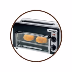 Tefal TL6008 2 fetta/e 1300 W Alluminio, Nero - Vista aggiuntiva 4