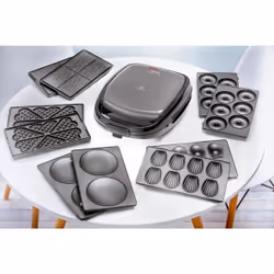 Tefal SW3418 piastra per waffle 2 waffle 700 W Nero, Grigio - Vista aggiuntiva 3