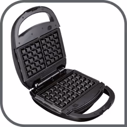 Tefal SW3418 piastra per waffle 2 waffle 700 W Nero, Grigio - Vista aggiuntiva 4