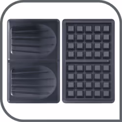 Tefal SW3418 piastra per waffle 2 waffle 700 W Nero, Grigio - Vista aggiuntiva 5