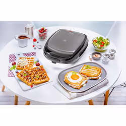 Tefal SW3418 piastra per waffle 2 waffle 700 W Nero, Grigio - Vista aggiuntiva 7