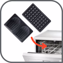 Tefal Snack Time Happiness 2 waffle 700 W Nero, Bianco - Vista aggiuntiva 4
