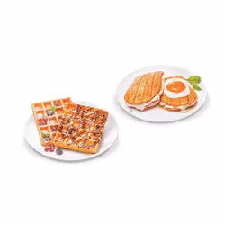 Tefal Snack Time Happiness 2 waffle 700 W Nero, Bianco - Vista aggiuntiva 7