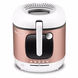 Moulinex Mega 2kg Singolo 3,3 L Indipendente Friggitrice Rosa, Bianco