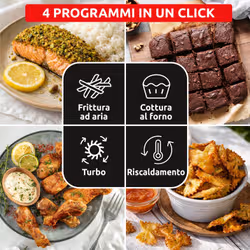 Moulinex Crisp&Go, Friggitrice Ad Aria In Vetro Portatile, 1.4 L E 3.8 L, 4 Modalità - Vista aggiuntiva 7