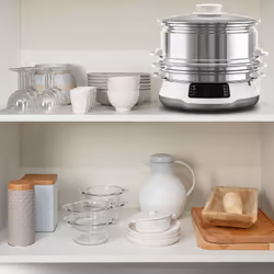 Tefal Convenient Series Deluxe VC502D pentola a vapore 3 cestello/i Superficie piana 900 W Acciaio inox, Bianco - Vista aggiuntiva 6
