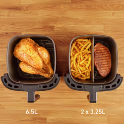 Tefal Easy Fry & Grill EY801D 6,5 L Indipendente 1650 W Friggitrice ad aria calda Acciaio inox