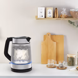 Tefal Glass Kettle KI605830 bollitore elettrico 1,7 L 2200 W Nero, Argento, Trasparente - Vista aggiuntiva 7