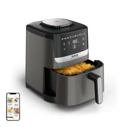 Tefal Easy Fry Silence EY551HE0 friggitrice Singolo 5 L Indipendente Friggitrice ad aria calda Nero, Grigio, Acciaio inox