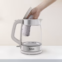 Tefal Glass Kettle KI605B30 bollitore elettrico 1,7 L 2200 W Grigio, Argento, Trasparente - Vista aggiuntiva 6