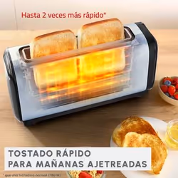 Moulinex LS5S0DE0 tostapane 1 fetta/e 1430 W Nero, Acciaio inox - Vista aggiuntiva 3