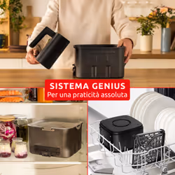 Moulinex EZ8428 Easy Fry Silence 7L, Friggitrice ad aria, Silenziosa, Frontale Rimovibile - Vista aggiuntiva 5
