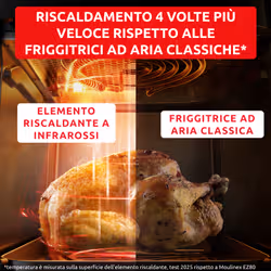Moulinex Easy Fry Infrared, Friggitrice ad Aria, 7L, Tecnologia Premium Infrared, Cottura Molto Rapida, EZ8328 - Vista aggiuntiva 4