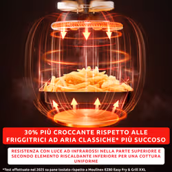 Moulinex Easy Fry Infrared, Friggitrice ad Aria, 7L, Tecnologia Premium Infrared, Cottura Molto Rapida, EZ8328 - Vista aggiuntiva 6