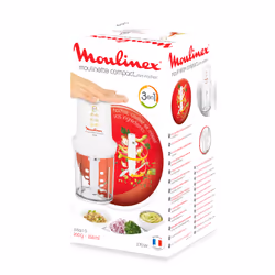 Moulinex DJ3001 Moulinette Compact, 270 W, 43 Decibel, plastica, Bianco - Vista aggiuntiva 7