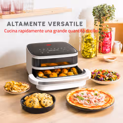 Moulinex Easy Fry XL Surface, Friggitrice Ad Aria, Cestello Spazioso, Design Compatto, Finestra di Osservazione, Bianco, AL4001 - Vista aggiuntiva 4