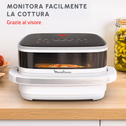 Moulinex Easy Fry XL Surface, Friggitrice Ad Aria, Cestello Spazioso, Design Compatto, Finestra di Osservazione, Bianco, AL4001 - Vista aggiuntiva 6