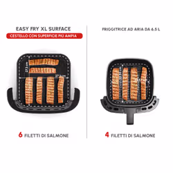 Moulinex Easy Fry XL Surface, Friggitrice Ad Aria, Cestello Spazioso, Design Compatto, Finestra di Osservazione, Bianco, AL4001 - Vista aggiuntiva 8