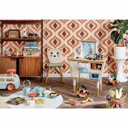 Vilac 1011 2 in 1 retro Bus, 1,5 anno/i, 4 ruota(e), Legno, Multicolore
