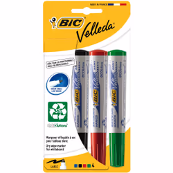 BIC 3086120027742, Nero, Blu, Verde, Rosso, Bianco, 1,5 mm, 4 pz