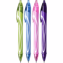BIC 964826, Penna in gel retrattile, Blu, Colori assortiti, Plastica, Vivido, Ambidestro