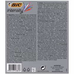 BIC 964893 marcatore Medio Nero, Blu, Verde, Grigio, Azzurro, Verde chiaro, Arancione, Rosa, Viola, Rosso 12 pz - Vista aggiuntiva 8