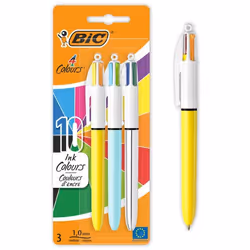 BIC 987811, Penna a sfera retrattile a clip, 3 pz