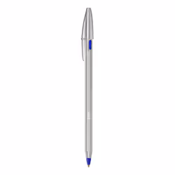 BIC Cristal Re'New, Penna Ricaricabile Blu a Sfera, Fusto in Metallo (Punta 1mm), Confezione 1 Penna + 2 Ricariche - Vista aggiuntiva 5