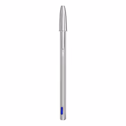 BIC Cristal Re'New, Penna Ricaricabile Blu a Sfera, Fusto in Metallo (Punta 1mm), Confezione 1 Penna + 2 Ricariche - Vista aggiuntiva 7