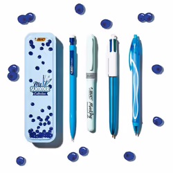 BIC Summer Blue Box, Fermaglio, Penna a sfera retrattile a clip, Ricaricabile, Nero, Blu, Verde, Rosso, 5 pz