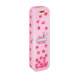 BIC Summer Pink Box Nero, Blu, Verde, Rosso Penna a sfera retrattile a clip 5 pz