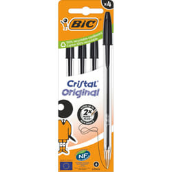 BIC 516335 penna a sfera Nero Medio 4 pz