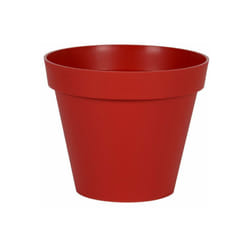 Vaso In Plastica Diam.40 X H.32 Cm Rosso Rubino EDA