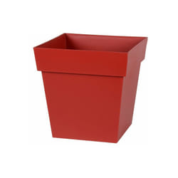 Vaso In Plastica L.32 x P.32 x H.32 Cm Rosso Rubino EDA
