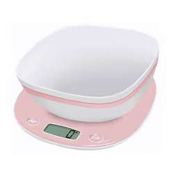 Terraillon 14669, Bilancia da cucina elettronica, 5 kg, 1 g, Rosa, Plastica, Superficie piana