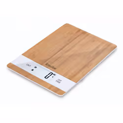 Terraillon Bamboo USB, Bilancia da cucina elettronica, 5 kg, 1 g, Bamboo, Bamboo, Superficie piana