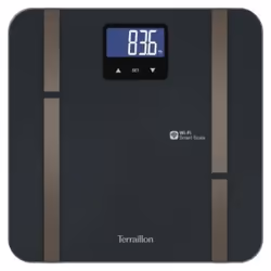 Terraillon Master Fit Ultra, Bilancia pesapersone elettronica, 180 kg, 100 g, Grigio, kg, Rettangolo