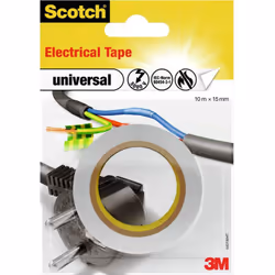 Dettagli tecnici Colore Bianco Dimensione del prodotto, larghezza 15 mm Dimensione del prodotto, lunghezza 10 m Materiale (de ...