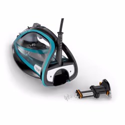 Tefal Ultimate Pure FV9844 Ferro da stiro a secco e a vapore Piastra Durilium Autoclean 3200 W Nero, Blu - Vista aggiuntiva 5