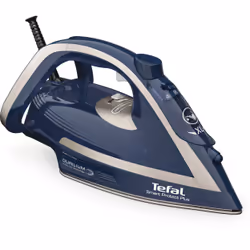 Tefal Smart Protect Plus FV6872, Ferro da stiro a secco e a vapore, Piastra Durilium Airglide, 2 m, 260 g/min, Blu, 40 g/min