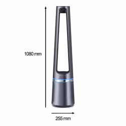 Rowenta Eclipse 2in1, combinazione di un purificatore d'aria e di un ventilatore, cattura il 99,95% di particelle fini, 12 velocità, 4 impostazioni silenziose, modalità Night/Auto, Argento - Vista aggiuntiva 5