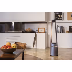 Rowenta Eclipse 2in1, combinazione di un purificatore d'aria e di un ventilatore, cattura il 99,95% di particelle fini, 12 velocità, 4 impostazioni silenziose, modalità Night/Auto, Argento - Vista aggiuntiva 8