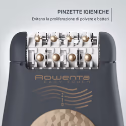 Rowenta Easy Touch Epilatore, Tecnologia All'Avanguardia di Epilazione, 24 Pinzette, EP1119F0 - Vista aggiuntiva 4