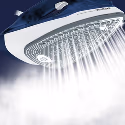 Tefal FV2838 Ferro da stiro a secco e a vapore Piastra Cerilium 2400 W Blu, Bianco - Vista aggiuntiva 4